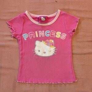 Vintage Y2K Hello Kitty 2006 Tag Shirt 3T Pink